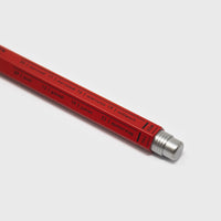 Mark's Inc Japanese 'Days' Gel Ballpoint Pen, Red, close up mechanism - BindleStore. (Deadstock General Store, Manchester)
