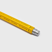 Mark's Inc Japanese 'Days' Gel Ballpoint Pen, Yellow, close up mechanism - BindleStore. (Deadstock General Store, Manchester)