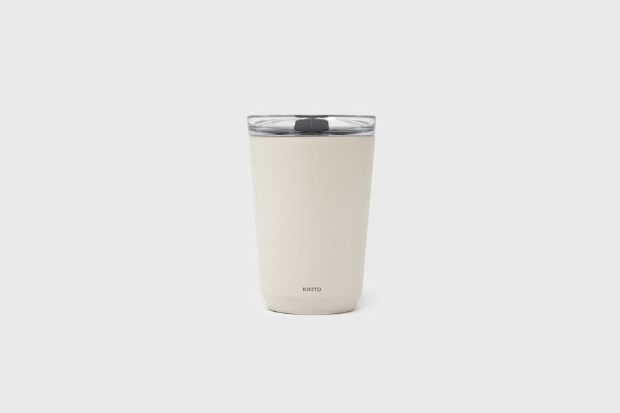 To Go Tumbler [360ml, with plug] Drinks Carriers [Accessories] KINTO White   Deadstock General Store, Manchester