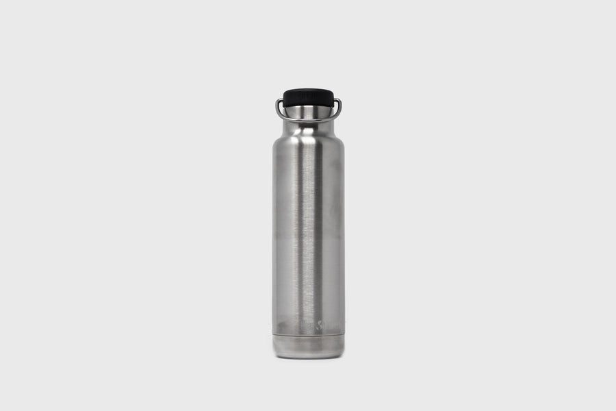 Klean Kanteen Insulated Classic Water Bottle Flask 'Brushed Steel' - BindleStore.