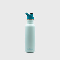 Klean Kanteen light blue 27oz reusable sustainable steel water bottle – BindleStore. (Deadstock General Store, Manchester)