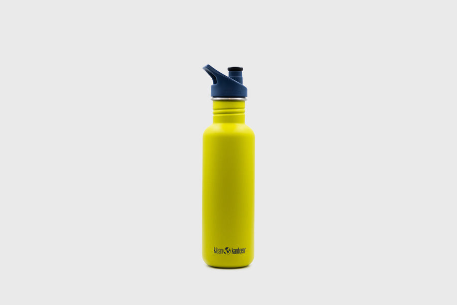 Klean Kanteen bright lime green 27oz reusable sustainable steel water bottle – BindleStore. (Deadstock General Store, Manchester)
