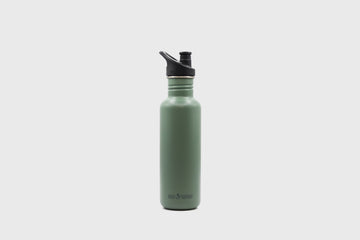Klean Kanteen green teal 27oz reusable sustainable steel water bottle – BindleStore. (Deadstock General Store, Manchester)