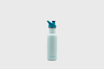 Klean Kanteen light blue 18oz reusable sustainable steel water bottle – BindleStore. (Deadstock General Store, Manchester)