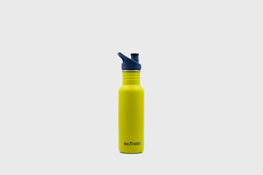 Klean Kanteen bright lime green 18oz reusable sustainable steel water bottle – BindleStore. (Deadstock General Store, Manchester)