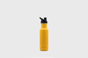 Klean Kanteen Narrow Classic Flask, Old Gold yellow colour – BindleStore. (Deadstock General Store, Manchester)