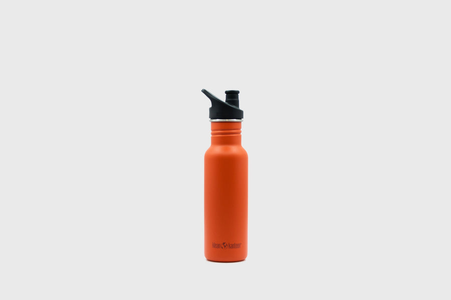 Klean Kanteen bright orange 18oz reusable sustainable steel water bottle – BindleStore. (Deadstock General Store, Manchester)