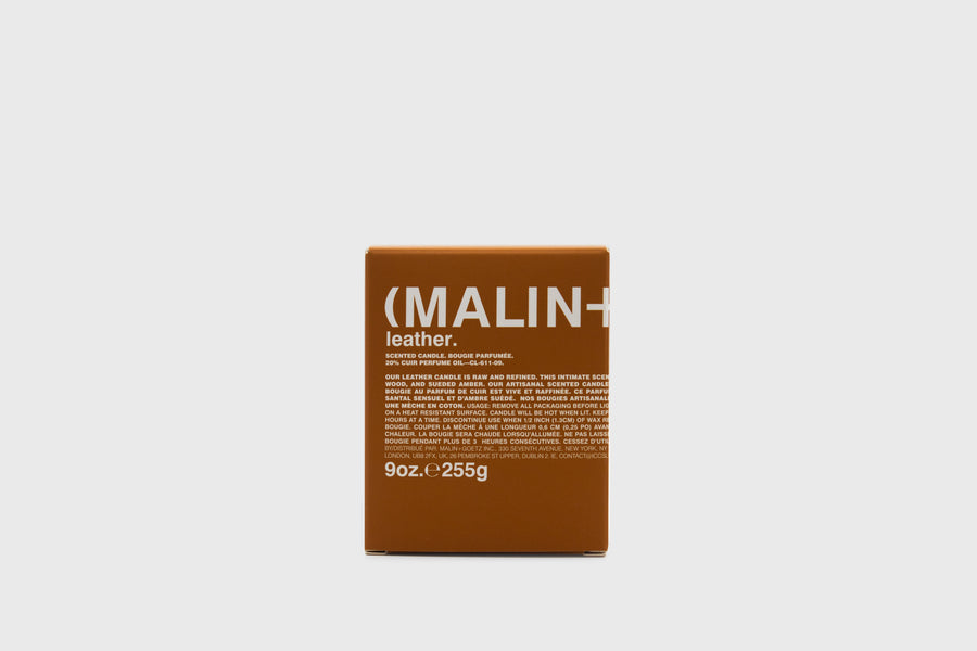 MALIN+GOETZ 'Leather' Glass Candle – BindleStore. (Deadstock General Store, Manchester)