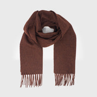 Merino Lambswool Scarf [Dark Rust] Hats, Scarves & Gloves [Accessories] Abraham Moon    Deadstock General Store, Manchester