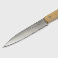 Opinel Parallele Serrated Knife No. 113 blade close up - BindleStore.