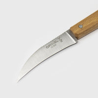 Opinel Parallele Vegetable Knife No. 114 blade close up - BindleStore.