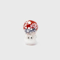Studio Arhoj blown glass Crystal Blob, example 13, mushroom shape - BindleStore. (Deadstock General Store, Manchester)