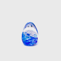 Studio Arhoj blown glass Crystal Blob, example 5, egg shape - BindleStore. (Deadstock General Store, Manchester)