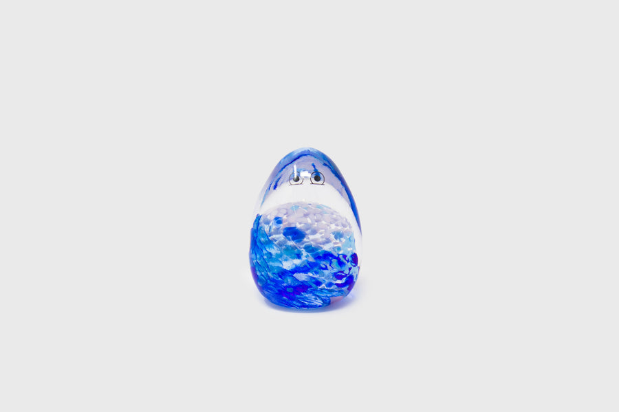 Studio Arhoj blown glass Crystal Blob, example 5, egg shape - BindleStore. (Deadstock General Store, Manchester)