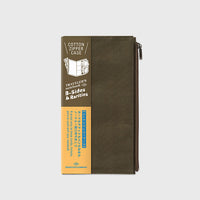 Traveler's Notebook Insert [Cotton Zipper Case] Stationery [Office & Stationery] Traveler's Company    Deadstock General Store, Manchester