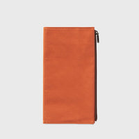Traveler's Notebook Insert [Cotton Zipper Case] Stationery [Office & Stationery] Traveler's Company Orange   Deadstock General Store, Manchester