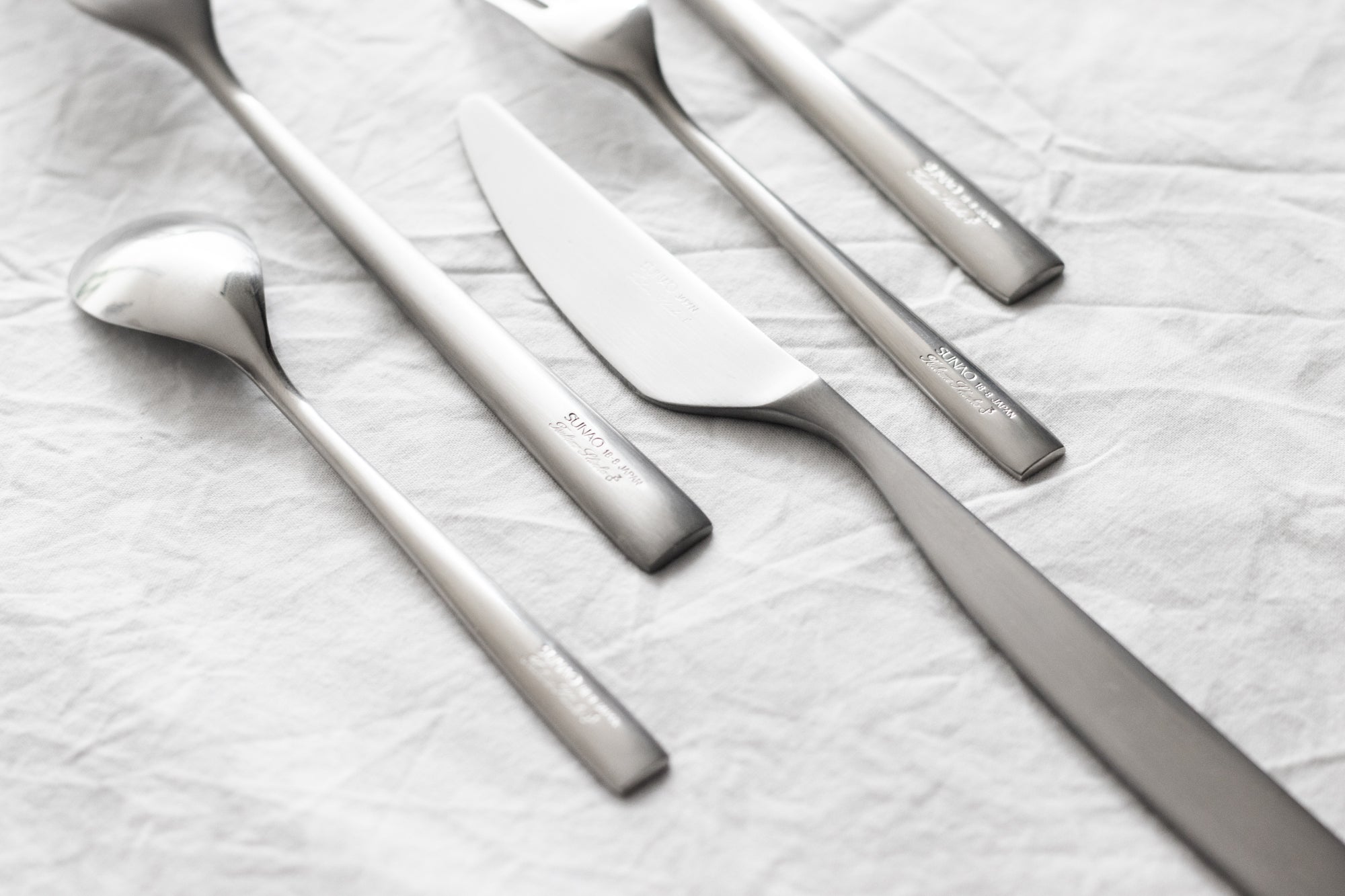 SUNAO 5-Piece Cutlery Set Tableware [Kitchen &amp; Dining] Tsubame Shinko    Deadstock General Store, Manchester