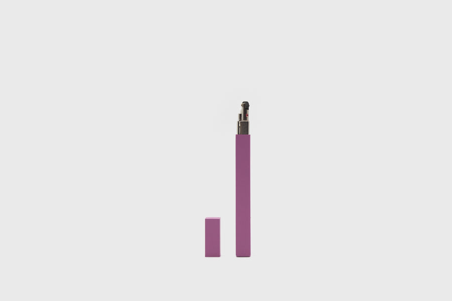 Tsubota Pearl QUEUE small Japanese stick petrol lighter in light purple mauve – BindleStore. (Deadstock General Store, Manchester)