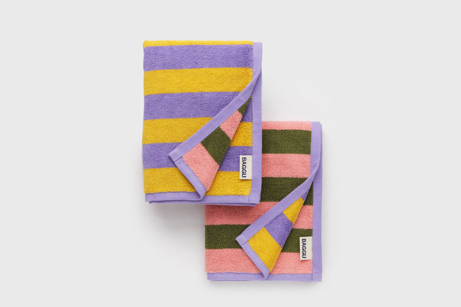 Hand Towels [Sunset Quilt Stripe] Bathroom Accessories [Beauty & Grooming] BAGGU    Deadstock General Store, Manchester