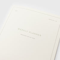 Kartotek Weekly Planner Notebook close up - BindleStore.