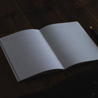 Kartotek Weekly Planner Notebook open on desk - BindleStore.