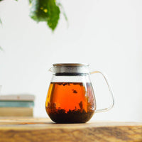 KINTO UNITEA One Touch Teapot on table - BindleStore.