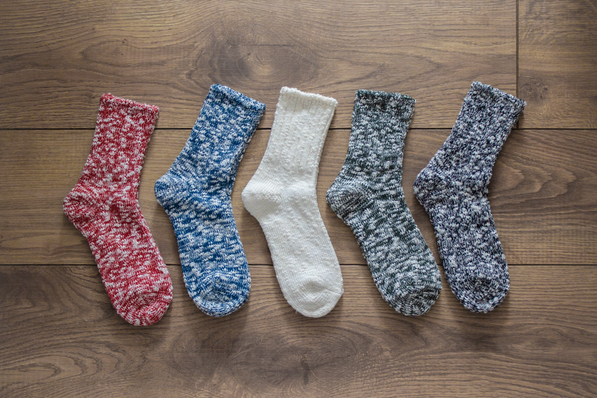 Cotton Hemp Socks [Red] Socks &amp; Slippers [Accessories] Mauna Kea    Deadstock General Store, Manchester