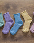 Pastel Rib Socks [Blue] Socks & Slippers [Accessories] Mauna Kea    Deadstock General Store, Manchester