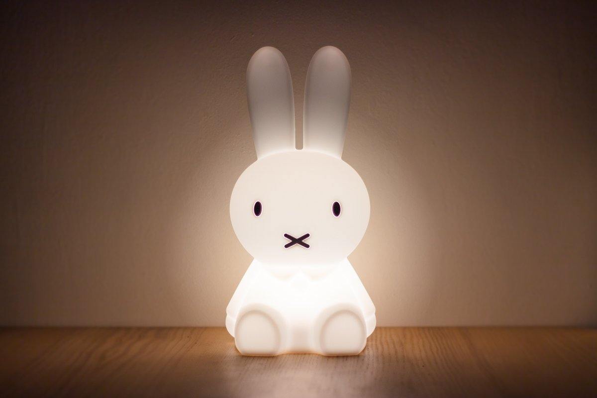 【Mr. Maria】miffy first light Miffy First Light LED Lamp White Silicon Mr Maria | zillymonkey