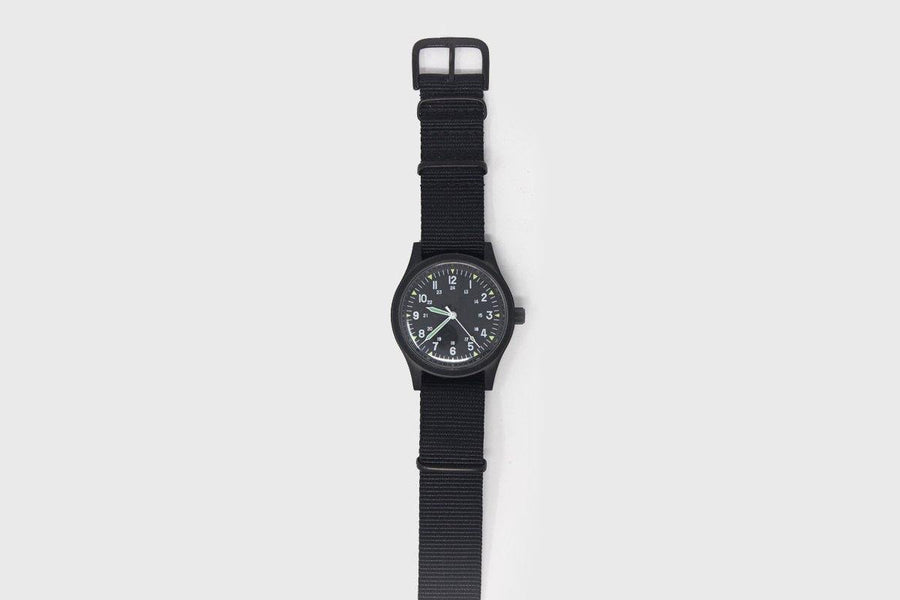 U.S. 1960s Pattern Automatic Watch [Black / Black]