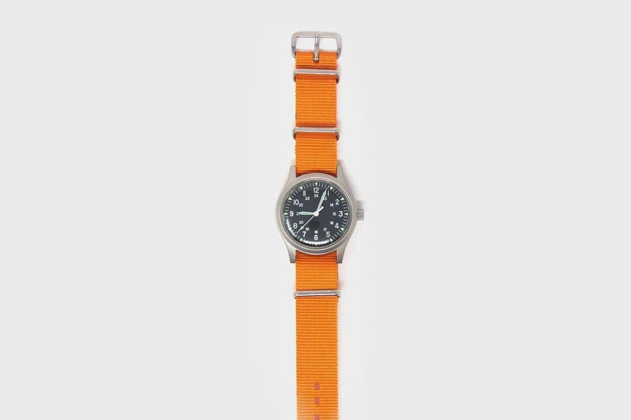 U.S. 1960s Pattern Automatic Watch [Steel / Orange]
