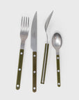 Bistrot Cutlery 4-Piece Set [Khaki] Tableware [Kitchen & Dining] Sabre Paris    Deadstock General Store, Manchester