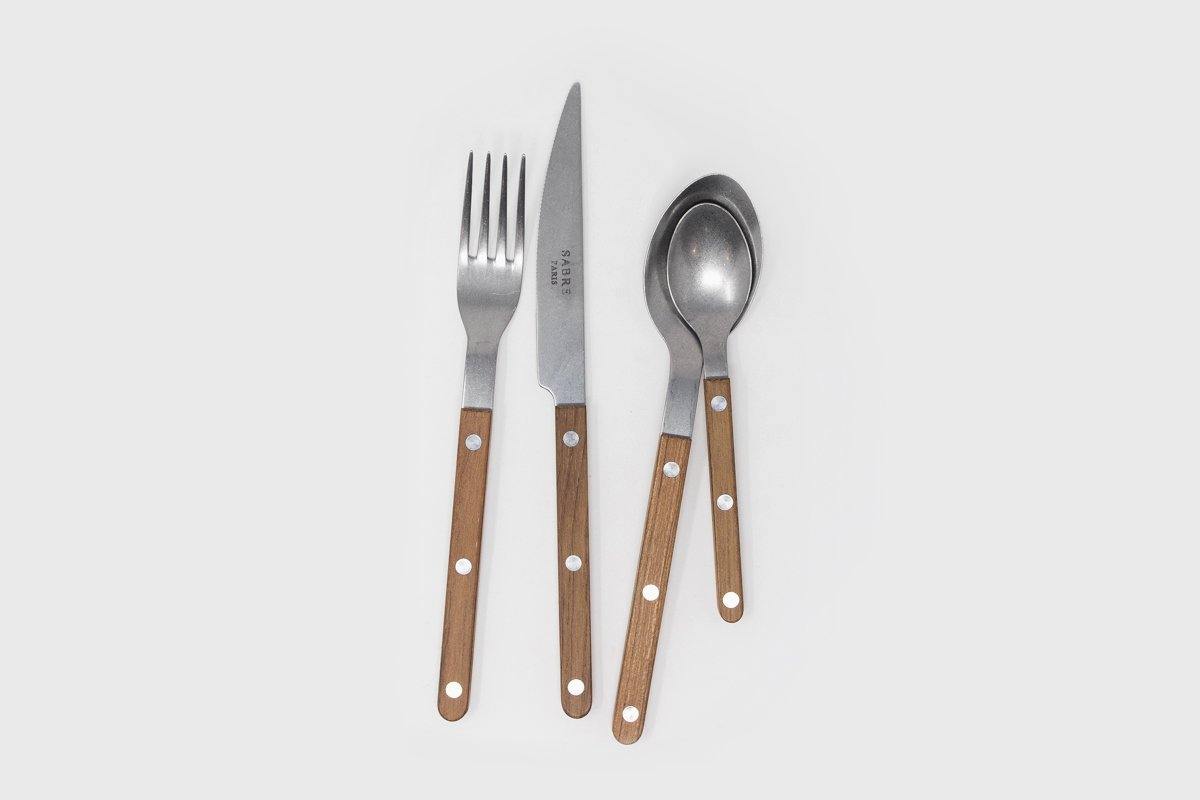 Bistrot Cutlery 24-Piece Set [Teak] Tableware [Kitchen & Dining] Sabre Paris    Deadstock General Store, Manchester