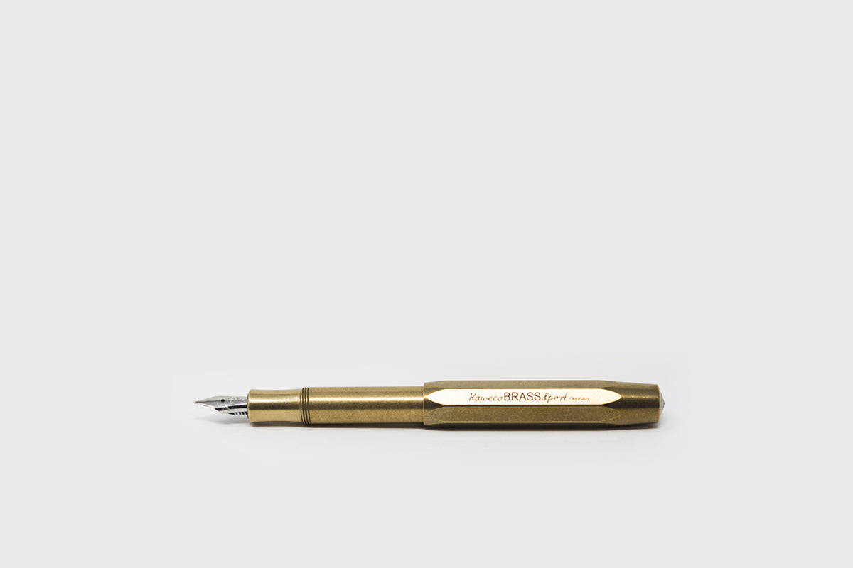 Sport Fountain Pen [Brass] Pens &amp; Pencils [Office &amp; Stationery] Kaweco    Deadstock General Store, Manchester