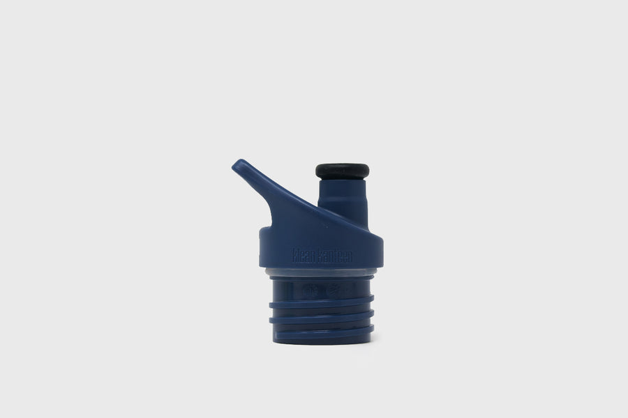 Klean Kanteen water bottle sports cap navy blue - BindleStore.