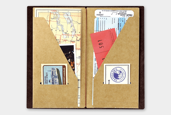 Traveler's Notebook Insert [020 Kraft Paper Folder] Stationery [Office & Stationery] Traveler's Company    Deadstock General Store, Manchester
